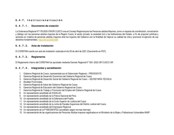 Informe de gestión 2019 - 2022 - Page 198