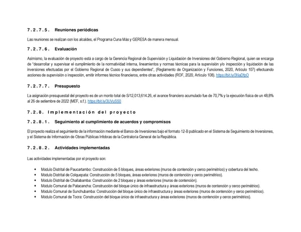 Informe de gestión 2019 - 2022 - Page 312