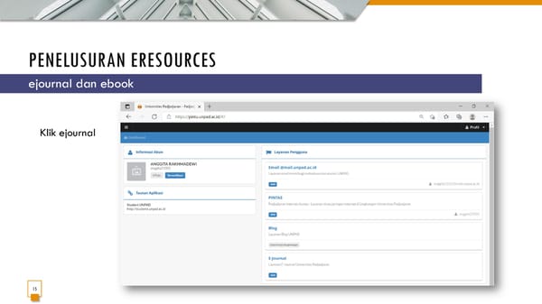 Layanan Online dan Penelusuran E Resources UNPAD - Page 15