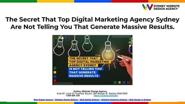 The Secret that Top Digital Marketing Agency Sydney Are Not Telling You That Generate Massive Results.pptx - Page 1