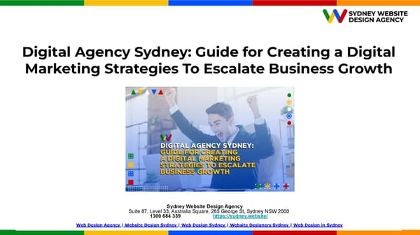 Digital Agency Sydney: Guide for Creating a Digital Marketing Strategies to escalate Business Growth.pptx - Page 1