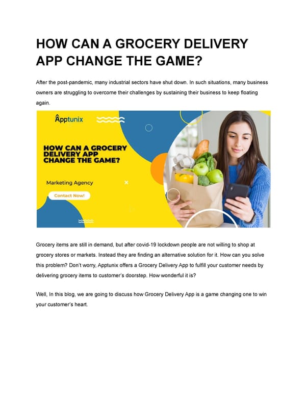 HOW CAN A GROCERY DELIVERY APP CHANGE THE GAME  - Page 1