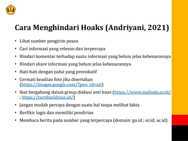 Mengenal Hoaks dan Kualitas Jurnal - Page 5