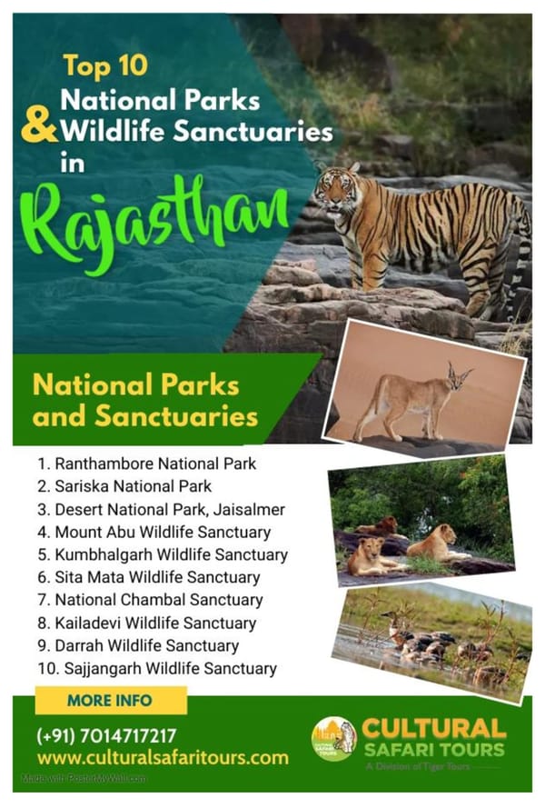 Top 10 National Parks and Wildlife Sanctuaries in Rajasthan - Page 1