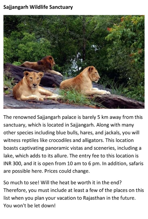 Top 10 National Parks and Wildlife Sanctuaries in Rajasthan - Page 13