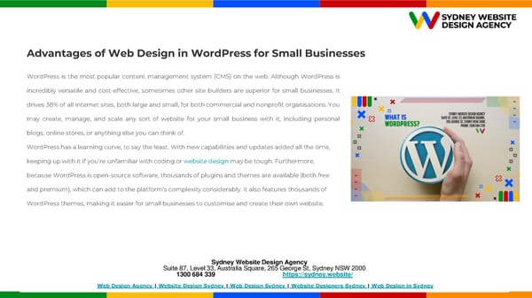 Advantages of Web Design in WordPress for Small Businesses - Page 2