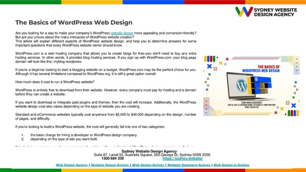 Advantages of Web Design in WordPress for Small Businesses - Page 11