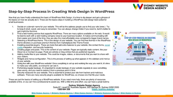 Advantages of Web Design in WordPress for Small Businesses - Page 12