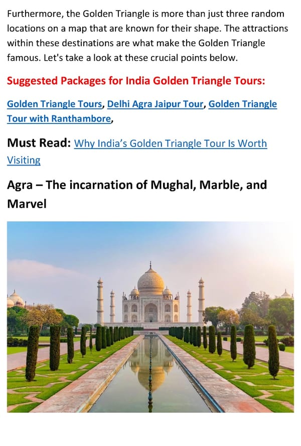 Why Golden Triangle is best tour of India - Page 3