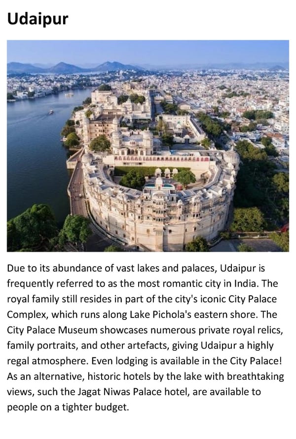 Top 10 Tourist Places to Visit in Rajasthan - Page 5