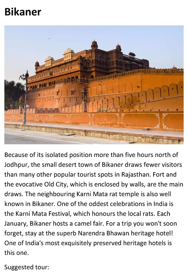 Top 10 Tourist Places to Visit in Rajasthan - Page 7