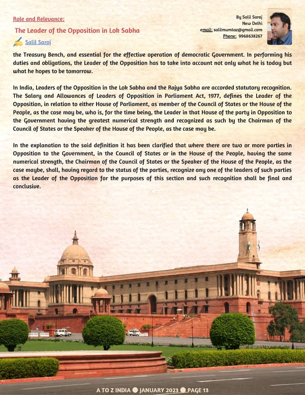 A TO Z INDIA - JANUARY 2023 - Page 13