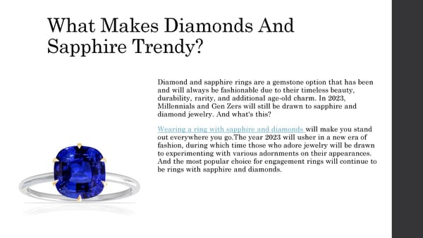 Top Modern Combination Diamond And Sapphire Ring - Page 2