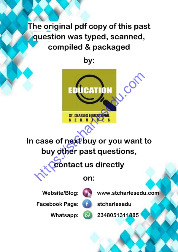 Free WAEC Arabic Past Questions and Answer - Page 2