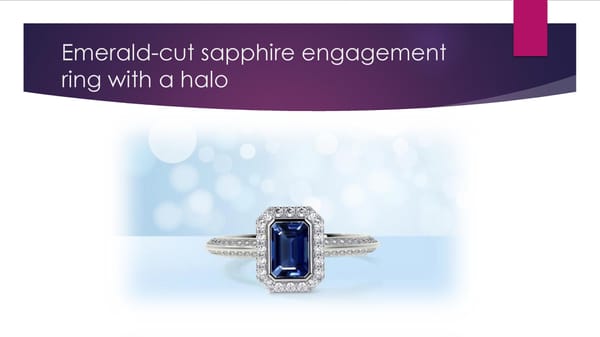 Sapphire halo engagement rings with Large sapphire & diamonds - Page 3