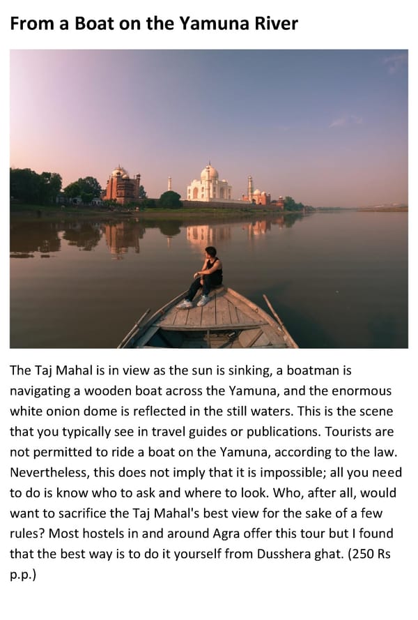 Where to Get the Best Views of the Taj Mahal in Agra - Page 4