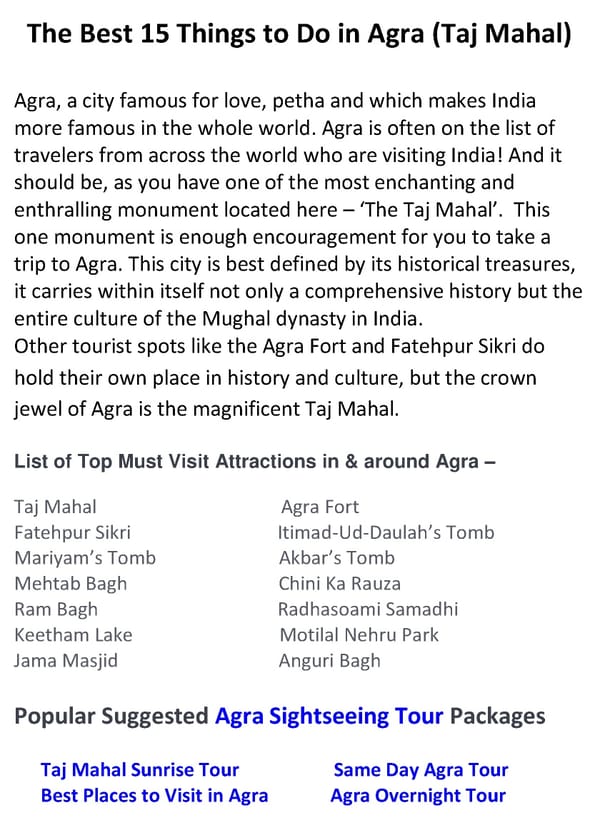 The Best 15 Things to Do in Agra - Page 2