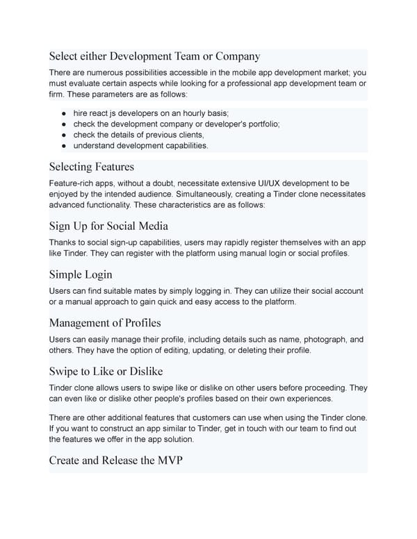 Step-by-Step Instructions for Creating a Dating App Similar to Tinder: Features, - Page 4