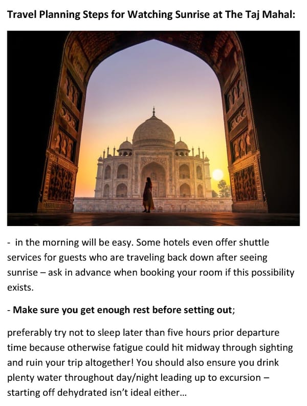 Sunrise at the Taj Mahal  A Travel Guide and Tips - Page 3