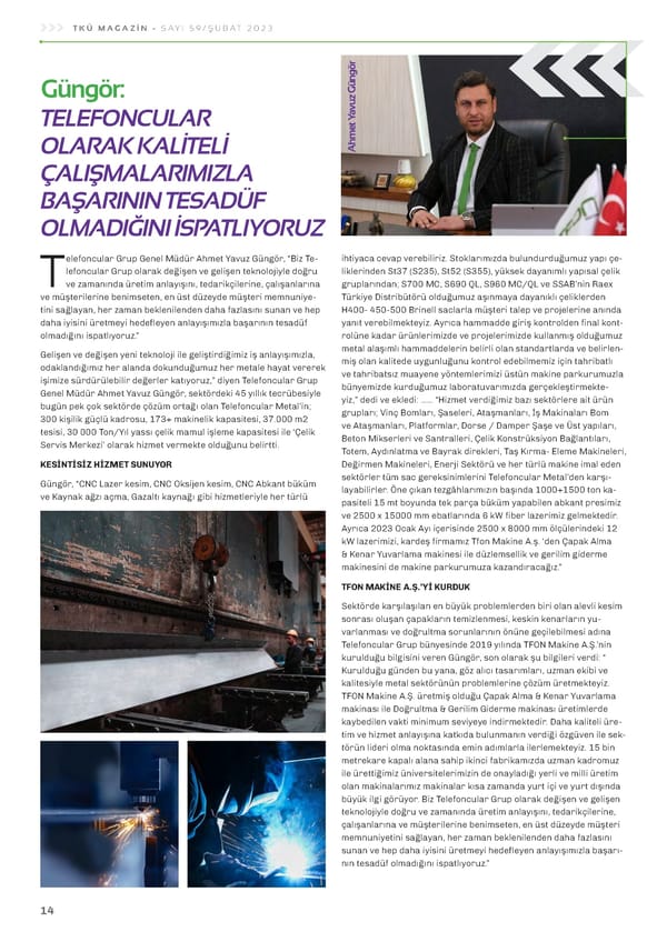 Tku Magazin 59 dergilik - Page 18