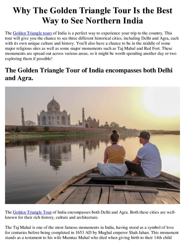 Why The Golden Triangle Tour Is The Best Way To See India - Page 2