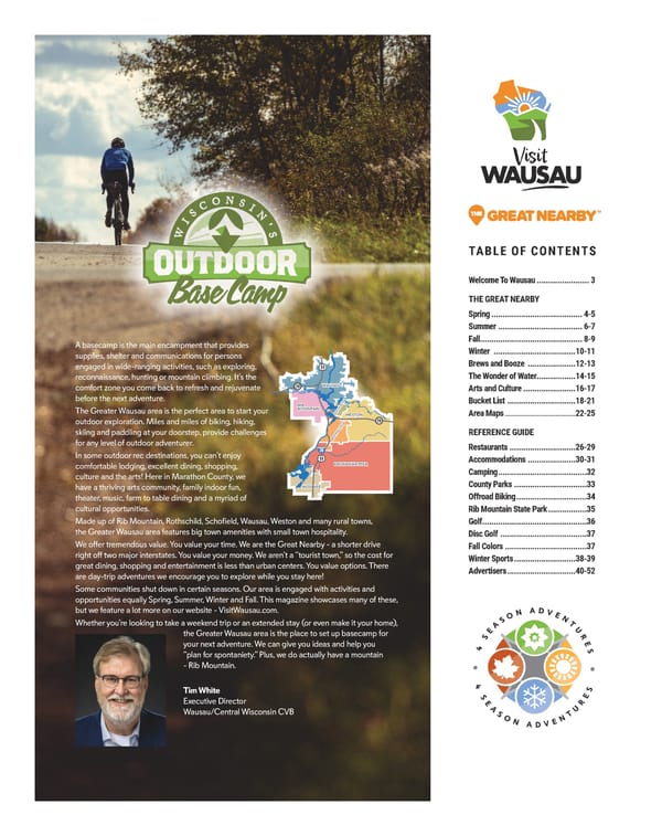 Visit Wausau Visitors Magazine 2023 - Page 3