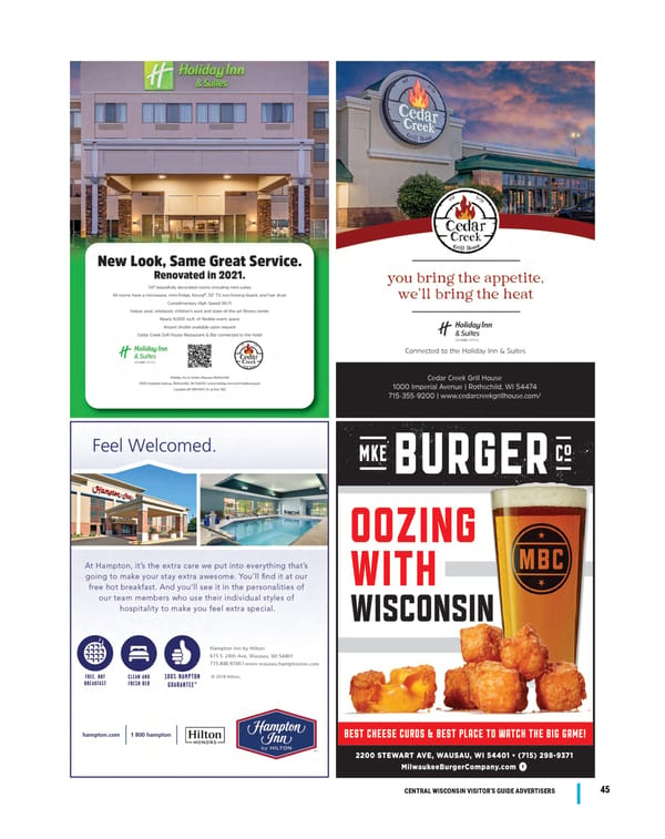 Visit Wausau Visitors Magazine 2023 - Page 45