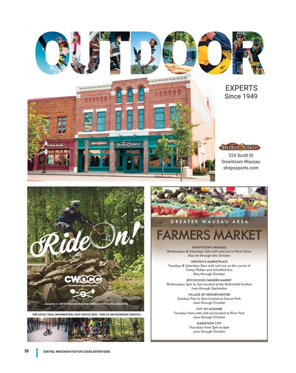 Visit Wausau Visitors Magazine 2023 - Page 50