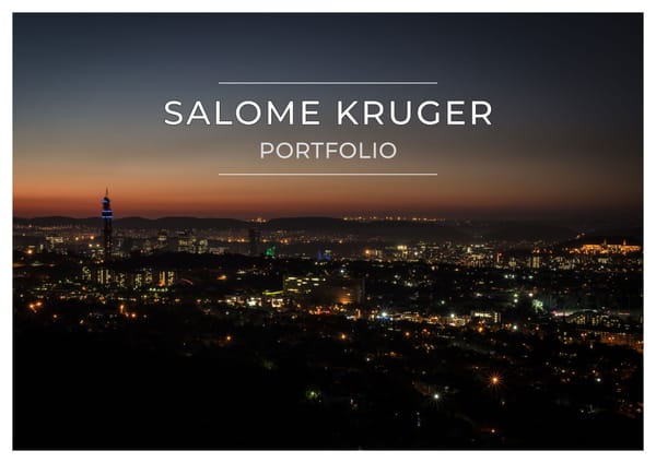 SALOME KRUGER PORTFOLIO - Page 1