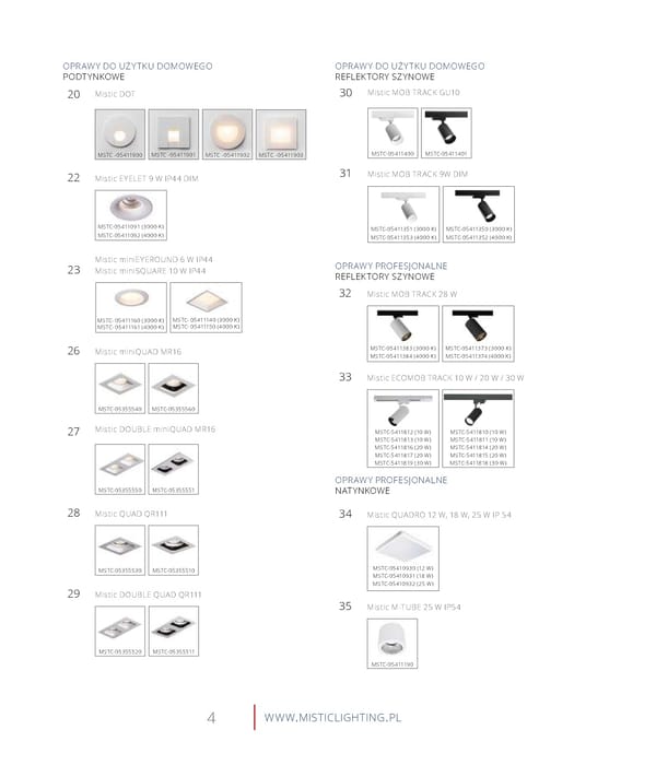 Katalog Mistic Lighting 2021 2022 - Page 4