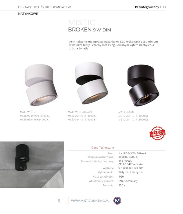 Katalog Mistic Lighting 2021 2022 - Page 6