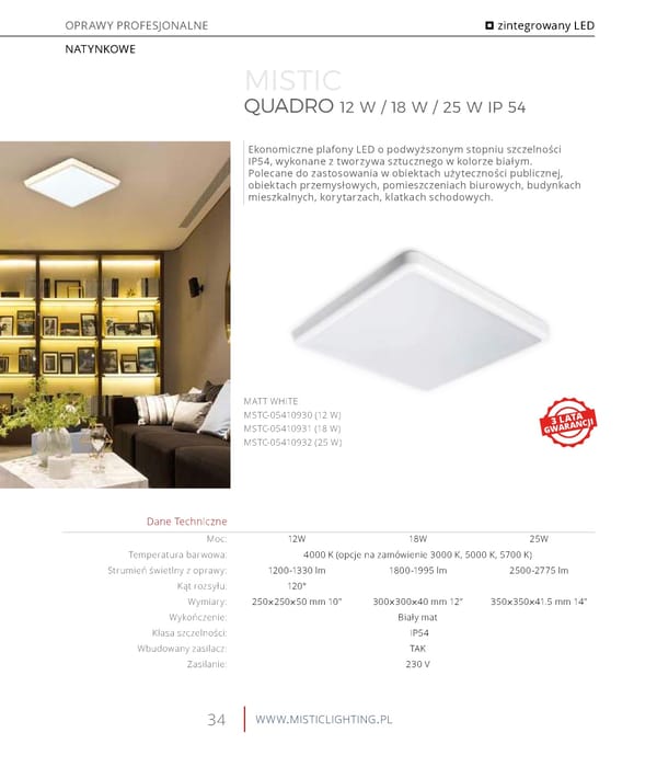 Katalog Mistic Lighting 2021 2022 - Page 34