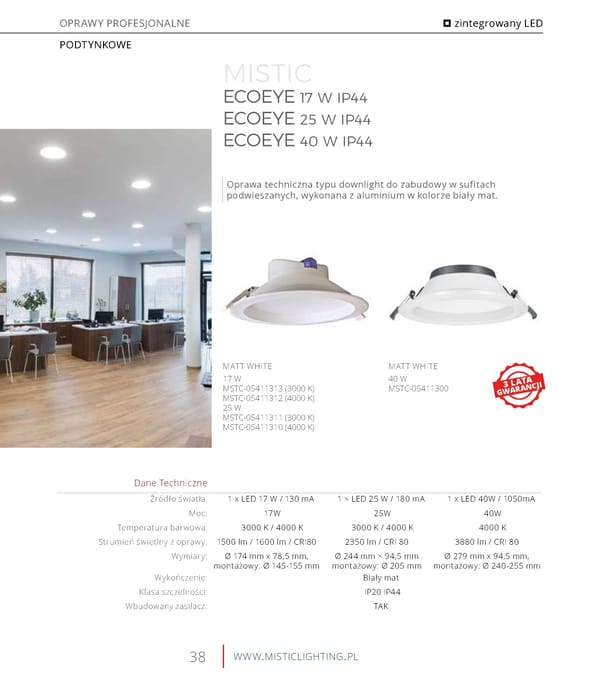 Katalog Mistic Lighting 2021 2022 - Page 38