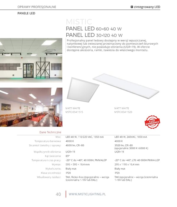 Katalog Mistic Lighting 2021 2022 - Page 40