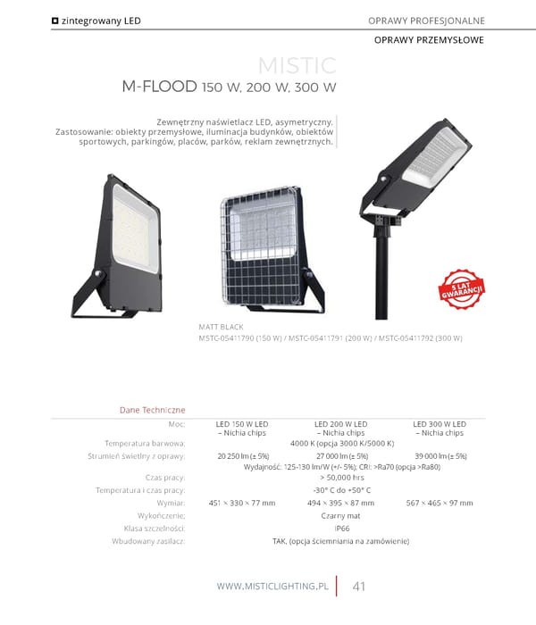 Katalog Mistic Lighting 2021 2022 - Page 41