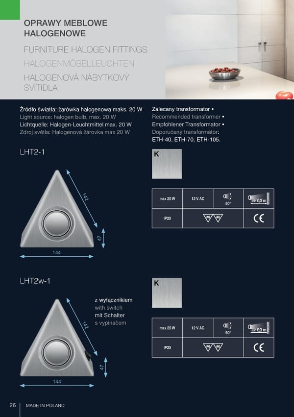 Katalog Skoff 2019 oświetlenie meblowe - Page 26