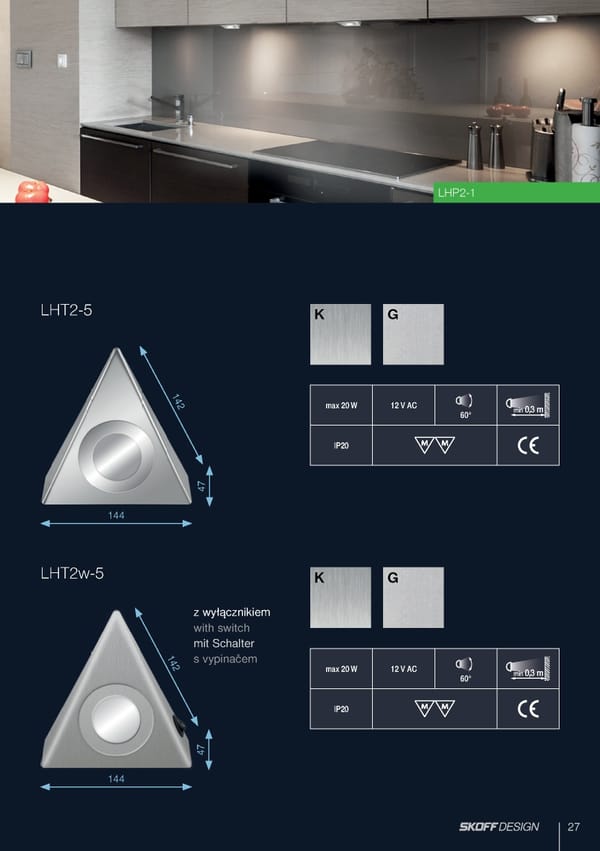 Katalog Skoff 2019 oświetlenie meblowe - Page 27