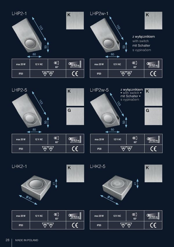 Katalog Skoff 2019 oświetlenie meblowe - Page 28