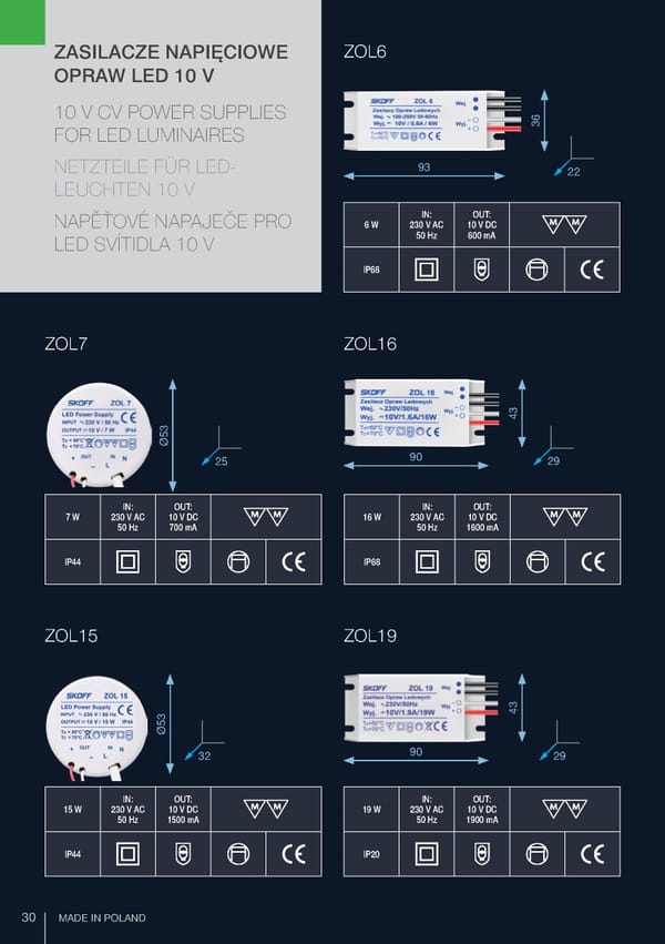 Katalog Skoff 2019 oświetlenie meblowe - Page 30