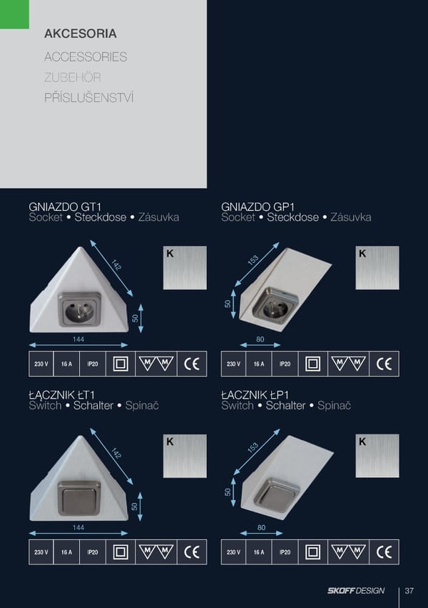 Katalog Skoff 2019 oświetlenie meblowe - Page 37