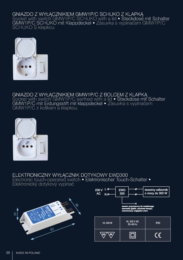 Katalog Skoff 2019 oświetlenie meblowe - Page 38