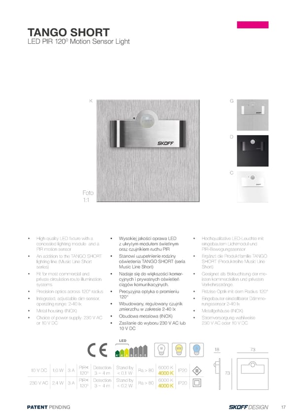 Katalog Skoff 2018 Musicsensor - Page 17