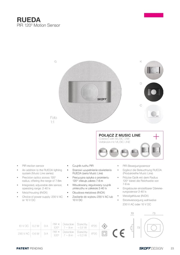 Katalog Skoff 2018 Musicsensor - Page 23