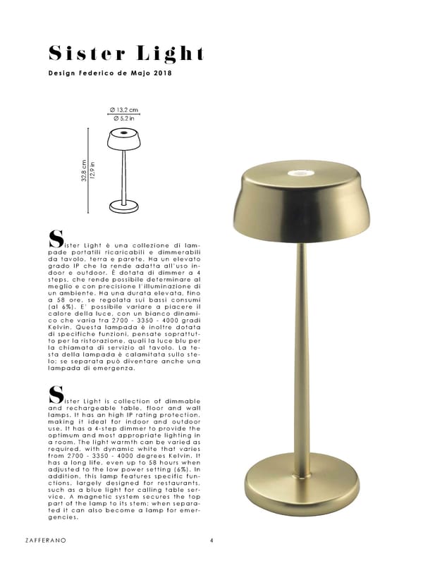 Katalog Zafferano 2020 Lampes a Porter - Page 6