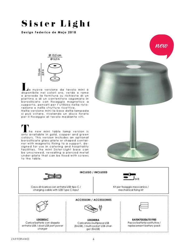 Katalog Zafferano 2020 Lampes a Porter - Page 8