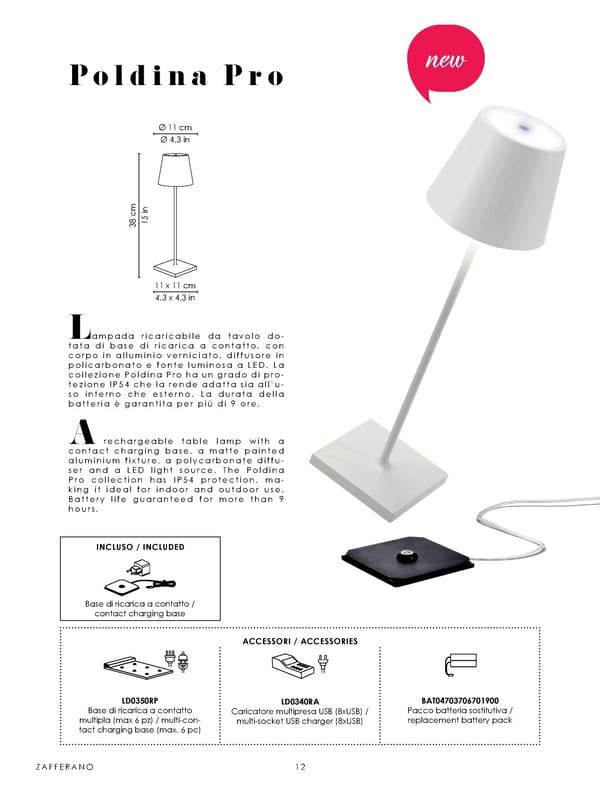 Katalog Zafferano 2020 Lampes a Porter - Page 14