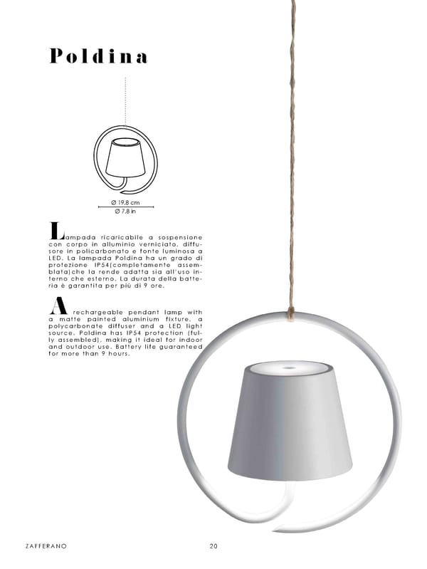 Katalog Zafferano 2020 Lampes a Porter - Page 22