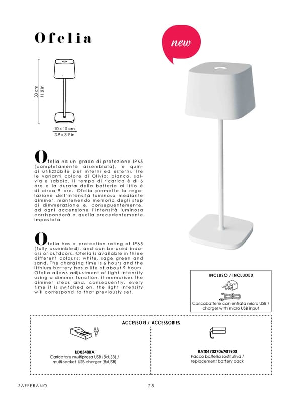 Katalog Zafferano 2020 Lampes a Porter - Page 30