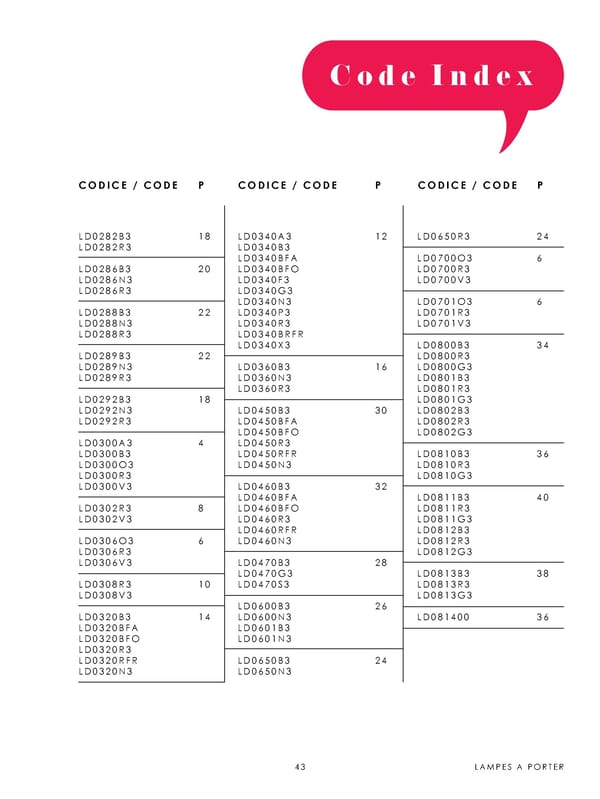 Katalog Zafferano 2020 Lampes a Porter - Page 45