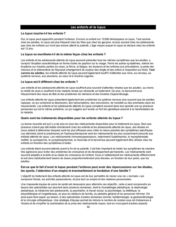 Le livret sur le lupus - Page 36